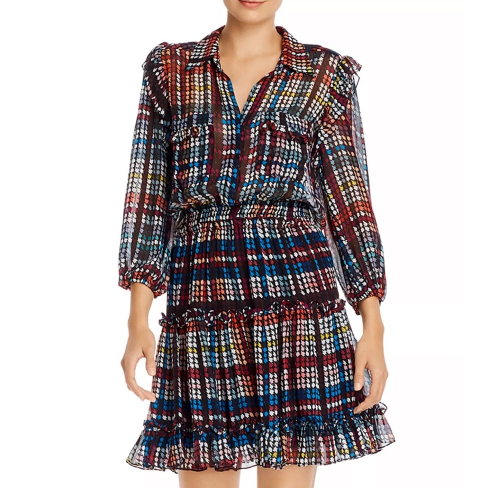 Shoshanna Selina plaid mini-dress Sz 4